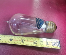 Antique Tipped Westinghouse North American Electric Light w/Original Label picture