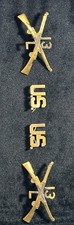 MATCHING SET PREWW1/ WW1 US 13TH INFANTRY TROOP L COLLAR INSIGNIA picture
