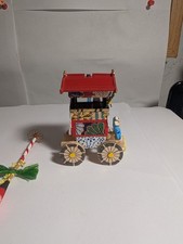 Vintage Japanese Miniature Gion Festival Float Dashi Hoko Cart Folk Toy Ornament picture