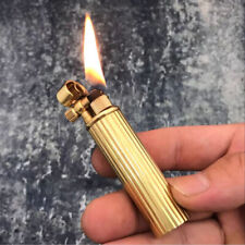 1PC. Brass Refillable Cigarette Lighter Vintage Collectible Kerosene Lighter picture