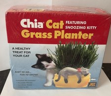 Vintage Chia Pet Cat Grass Planter