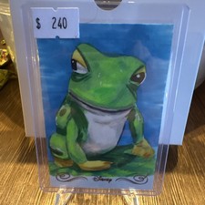 2025 Topps Disneyland 70TH Anniversary David Willingham Frog Sketch 1/1 Card picture