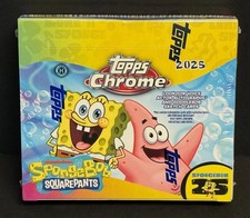 2025 Topps Chrome Spongebob Squarepants Sealed 25th Anniversary Hobby Box picture