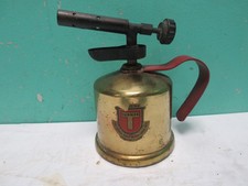 TURNER Vintage Antique Small Turner Brass Works Gas Blow Torch Since 1871 Mini picture