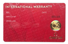 (5) Blank OMEGA International Warranty Certificate Guarantee OMEGA Watches OEM picture