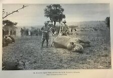 1909 Theodore Roosevelt African Game Trails Hunting Rhinos and Giraffes picture
