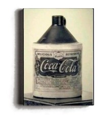 Rare Framed 1894 First Coca-Cola Coke Bottle Vintage Photo. Jumbo Giclee Print picture