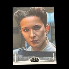 2025 Topps Star Wars Chrome KLEYA MARKI Andor BLACK FOIL Sketch 1/1 Kris Penix picture