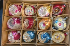 12  Vintage Poland Fantasia Indent Ornaments picture