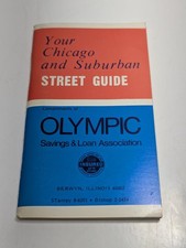 Vintage 1972  Your Chicago and Suburban Street Guide Brochure Olympic Savings picture