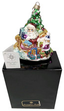 Vintage Christopher Radko Trim A Tree-O Christmas Ornament With Original Box picture