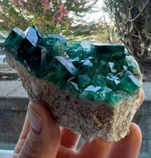 Green-Blueish Cubic Fluorite Crystal Specimen - 319g - Hunan Prov., China picture