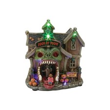 Door of Doom Animated Halloween Village with LED Lights and Music NEW picture