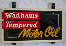Vintage Milwaukee Wadhams Motor Oil & Lubricant 1930's Metal Advertising Sign picture