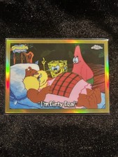 2025 Topps Chrome SpongeBob SquarePants “I’m Dirty Dan” Gold Refractor /50 picture