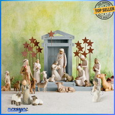 20PC NEW Christmas Tree Nativity Figures Set Series Statue Painted Decor Gift picture