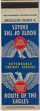 Missouri Pacific Lines Route of the Eagles Freight FS Empty Matchbook picture