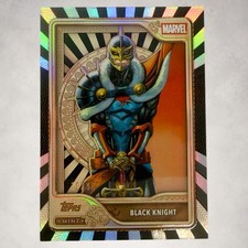 2026 Topps Marvel Mint #21 Black Knight Black Foil 10/10 Omega SSP picture