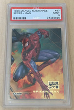 1996 Marvel Masterpieces #80 💎 SPIDER-MAN 💎 PSA 9 💎 (Julie and Boris) 💎 picture
