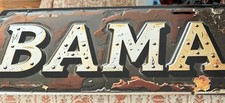 BAMA Weather Look Aluminum License Plate Alabama Crimson Tide Retro Rust Look picture