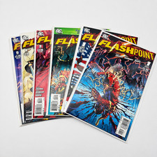 Flashpoint 1 2 3 4 5 + Variant Complete Set DC 2011  1st Thomas Wayne Batman picture