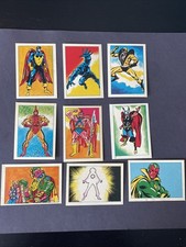 Vintage 1984 Marvel Super Heroes Secret Wars Stickers Lot - 9 Unused Excellent picture