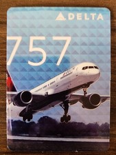 2016 Delta Air Lines Aircraft Trading Card #43 Boeing 757 EXCELLENT CONDITION picture