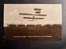 Mint Postcard The End of a Flight Royal Flying Corps Base Montrose England picture