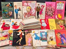 Vintage 1950s 1960s Greeting Cards Lot Hallmark Funny Risque Birthday... picture