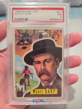 1956 Topps Round Up #31 WYATT EARP PSA 7 NM Wyatt Earp picture