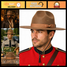 Mountie Hat | Royal Canadian Mounted Hats | Ranger Hat | Drill Instructor Headwe picture
