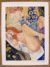 • Milo MANARA Rare Signed Print: “Tribute to Klimt” •    -ITALIAN IMPORT- picture