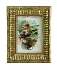 Antique 1893 Lion Coffee Woolson Spice Co Advertising Premium Victorian Girl picture