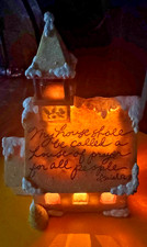 2002 Enesco Foundations “Thoughts To Build On” light up church by Karen Hahn picture