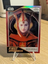 2023 Topps Star Wars Chrome First Appearances Queen Amidala #FA-11 Red 4/5 🚨 picture