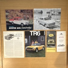 Vintage British Car Brochure Lot of 6 Austin Rover Land Rover Triumph Morris picture