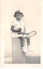Sports - No. 80610 - Tennis - Girl With Tennis Racket And Ball picture
