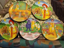 Vintage 1989 McDonalds McDonaldland Collector Plates Set of 5 picture