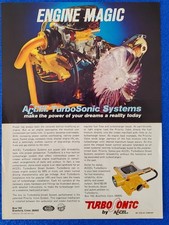 1976 Accel TurboSonic Systems Turbo Charger Muscle Car Vintage Original Print Ad picture