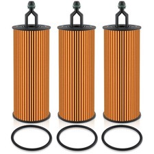 CARBBIA 3PCS 68191349AC Oil Filter Compatible with Jeep Grand Cherokee picture