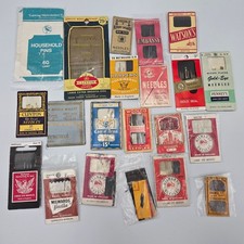 Vintage Needle & Pin Collection Clinton Milwards Embassy Woolco Harpers Mixed picture