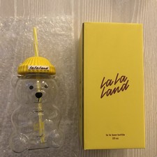 La La Land Kind Cafe Glass Yellow Bear Cup (BRAND NEW) In Box picture