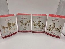 Hallmark 12 Little Days Of Christmas Miniature Ornaments picture