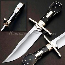 Custom Made Hand Forged 5160 Spring Steel Satin Finish Dogbone Bowie Replica picture