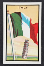 Vintage 1963 Italy Topps Flags Midgee Mini Card #46 (Pretty Sharp) picture