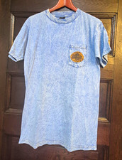Vintagge Harley-Davidson Charlotte NC Blue Acid Wash T med picture
