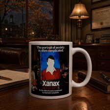 Xanax Alprazolam Vintage Ad Mug Anxiety Psychiatrist Funny Coffee Cup 11 oz picture