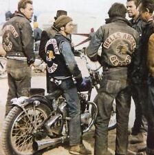 Hells Angels Motorcycle Berdoo Grainy Borders Glossy 8x10 Photo  picture
