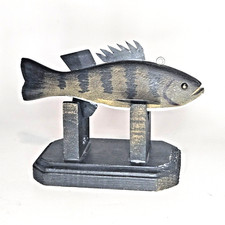 Vintage Roger Mitchell Hand Carved and Painted Fish Spear Fishing Lure picture