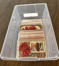 Huge~Lot of~100~Vintage Antique Christmas~Postcards~ 1900's~ in sleeves~s751 picture